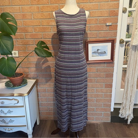 Vintage Embassy Row Purple Maxi Dress Size Large - Picture 1 of 4